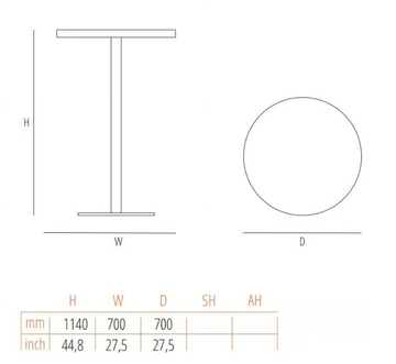 BRANDY - Round metal table by Wiener GTV Design - view 3